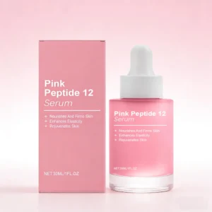 Home pink peptide 12 facial serum niacinamide hydration firm looking skin uneven tone care glass skin korean skincare face essence